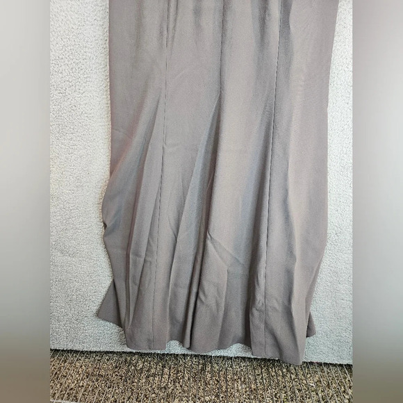 After Six Gown Womens Sz 16 Caviar Crepe Maxi Dress Formal Wedding Cocktails - Picture 9 of 11